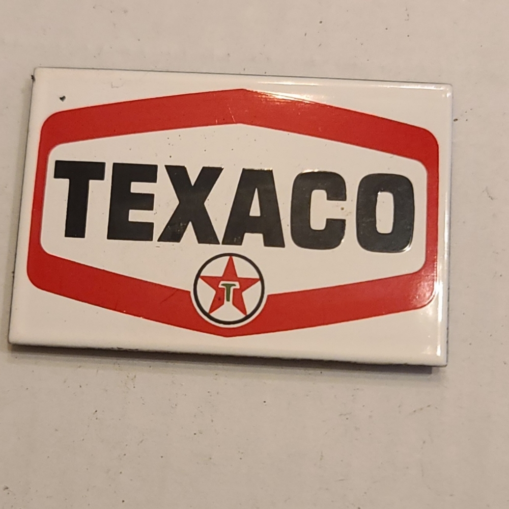 Vintage Texaco Enamel Magnet